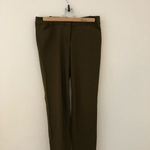 JCrew Olive Wool Trouser